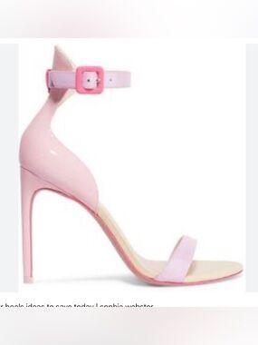 SOPHIA WEBSTER Women's Pink Ankle-Strap Stiletto Sandals. Size 61/2